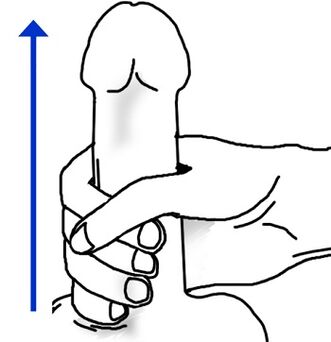 Masturbation technique to increase the member